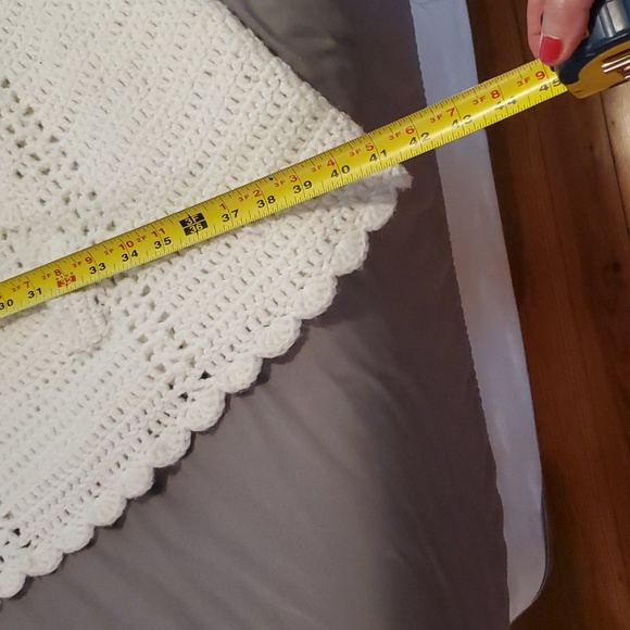 Vintage Handmaid Crocheted Button Cape - Picture 11 of 12